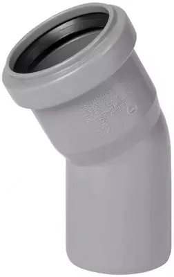 Отвод ПП для внутренней канализации 30° "OSTENDORF" Ду 50 (Россия) Серый - Цена по запросу