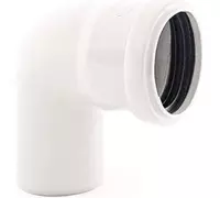  Отвод ПП для внутренней канализации 87° OSTENDORF Ду 40 (Германия) Белый - 