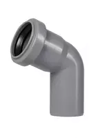 Отвод ПП для внутренней канализации 67° OSTENDORF Ду 40 (Германия) Серый