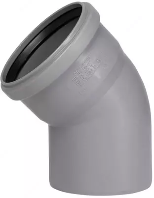 Отвод ПП для внутренней канализации 45° "OSTENDORF" Ду 75 (Россия) Серый - Цена по запросу