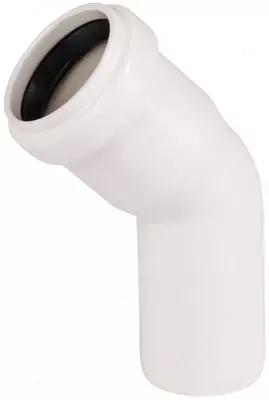 Отвод ПП для внутренней канализации 45° "OSTENDORF" Ду 32 (Германия) Белый - Цена по запросу
