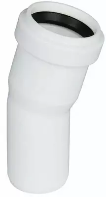 Отвод ПП для внутренней канализации 15° "OSTENDORF" Ду 32 (Германия) Белый