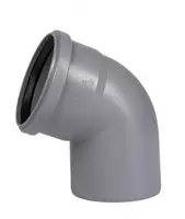 Отвод ПП для внутренней канализации 67° "OSTENDORF" Ду 110 (Германия) Серый