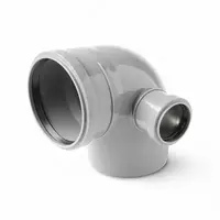 Комбинированный Отвод ПП для внутренней канализации 87° OSTENDORF Ду 110х50 (Россия) Серый - 