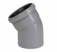 Отвод ПП для внутренней канализации 30° OSTENDORF Ду 125 (Германия) Серый