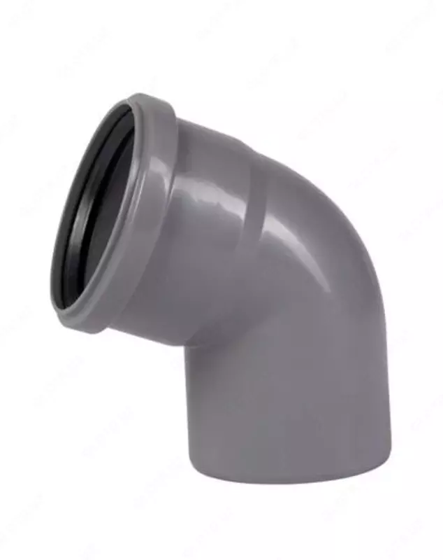 Отвод ПП для внутренней канализации 67° OSTENDORF Ду 90 (Германия) Серый