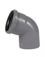 Отвод ПП для внутренней канализации 67° OSTENDORF Ду 90 (Германия) Серый