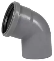  Отвод ПП для внутренней канализации 67° OSTENDORF Ду 90 (Германия) Серый - 