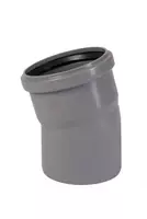 Отвод ПП для внутренней канализации 15° OSTENDORF Ду 90 (Германия) Серый