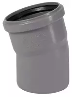  Отвод ПП для внутренней канализации 15° OSTENDORF Ду 90 (Германия) Серый - 