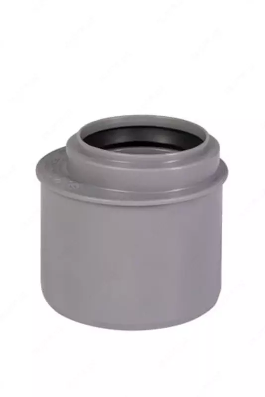 Qisqa qisqartirish (adapter) PP ichki kanalizatsiya uchun OSTENDORF DN 75x50 (Germaniya) Kulrang