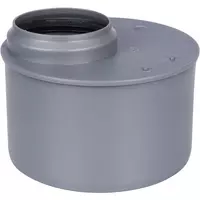  Qisqa qisqartirish (adapter) ichki kanalizatsiya uchun PP OSTENDORF DN 110x75 (Germaniya) Kulrang - 