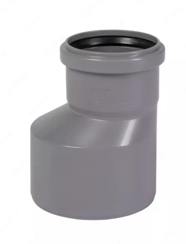 Редукция (переходник) ПП для внутренней канализации OSTENDORF Ду 110х75 (Германия) Серый