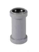 Двойная муфта ПП для внутренней канализации OSTENDORF Ду 40 (Германия) Серая