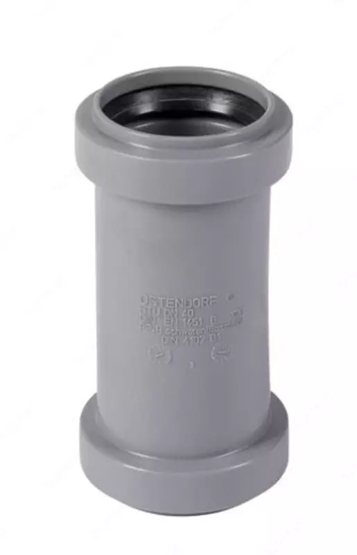 Ремонтная муфта ПП для внутренней канализации OSTENDORF Ду 40 (Германия) Серая
