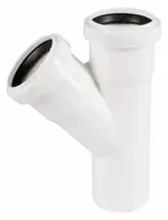  Тройник ПП для внутренней канализации 45° OSTENDORF Ду 32х32 (Германия) Белый - 