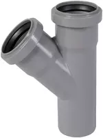  Тройник ПП для внутренней канализации 45° OSTENDORF Ду 32х32 (Германия) Серый - 