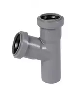Тройник ПП для внутренней канализации 67° OSTENDORF Ду 40х40 (Германия) Серый