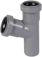  Тройник ПП для внутренней канализации 67° OSTENDORF Ду 40х40 (Германия) Серый - 