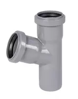 Тройник ПП для внутренней канализации 67° OSTENDORF Ду 50х50 (Германия) Серый