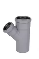 Тройник ПП для внутренней канализации 45° OSTENDORF Ду 75х50 (Германия) Серый