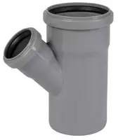  Тройник ПП для внутренней канализации 45° OSTENDORF Ду 75х50 (Германия) Серый - 
