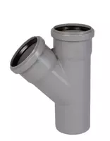 Тройник ПП для внутренней канализации 45° OSTENDORF Ду 75х75 (Германия) Серый