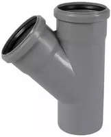  Тройник ПП для внутренней канализации 45° OSTENDORF Ду 75х75 (Германия) Серый - 
