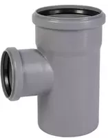  Тройник ПП для внутренней канализации 87° OSTENDORF Ду 110х75 (Германия) Серый - 