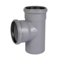  Тройник ПП для внутренней канализации 87° OSTENDORF Ду 110х90 (Германия) Серый - 