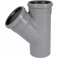  Тройник ПП для внутренней канализации 45° OSTENDORF Ду 110х90 (Германия) Серый - 