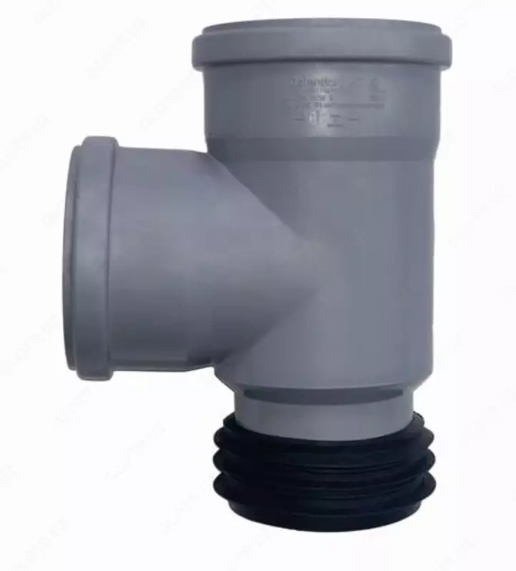 Тройник ПП-восстановитель раструба для внутренней канализации 87° OSTENDORF Ду 110х110 (Германия) Серый