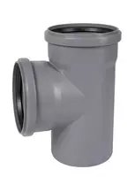 Тройник ПП для внутренней канализации 87° OSTENDORF Ду 160х160 (Германия) Серый