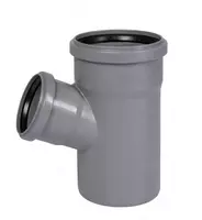 Тройник ПП для внутренней канализации 67° OSTENDORF Ду 110х75 (Германия) Серый