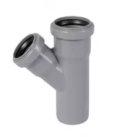 Тройник ПП для внутренней канализации 45° OSTENDORF Ду 50х40 (Германия) Серый