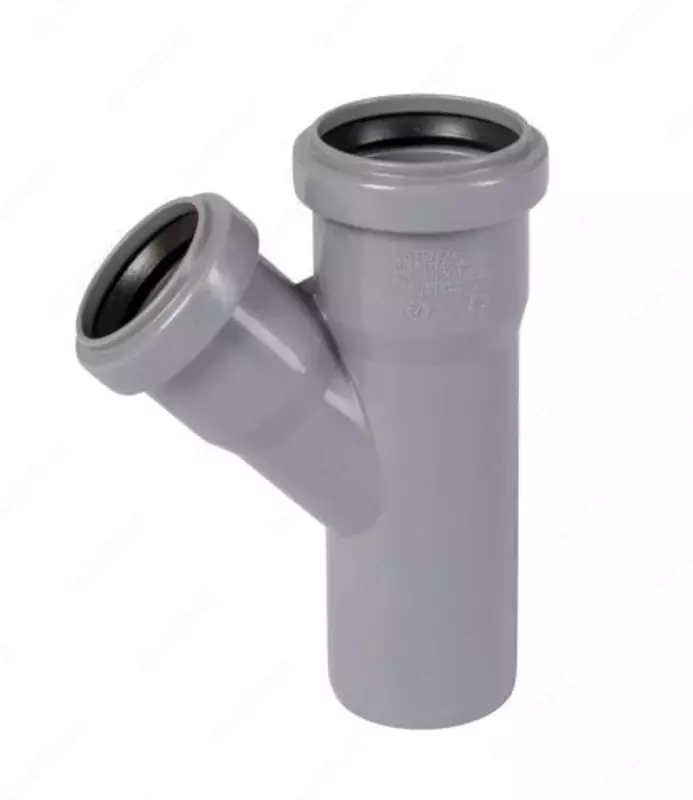Тройник ПП для внутренней канализации 45° OSTENDORF Ду 50х40 (Германия) Серый