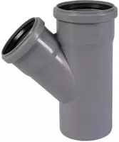 Тройник ПП для внутренней канализации 45° OSTENDORF Ду 90х75 (Германия) Серый