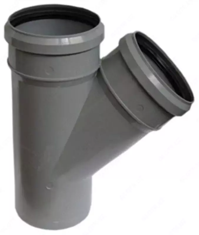  Тройник ПП для внутренней канализации 45° OSTENDORF Ду 90х75 (Германия) Серый - 
