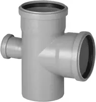Крестовина ПП для внутренней канализации 87° OSTENDORF Ду 110х110х50 (Россия) Серая