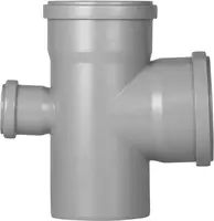  Крестовина ПП для внутренней канализации 87° OSTENDORF Ду 110х110х50 (Россия) Серая - 