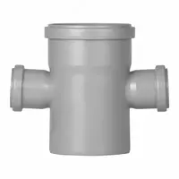 Крестовина ПП для внутренней канализации 87° OSTENDORF Ду 110х50х50 (Россия) Серая