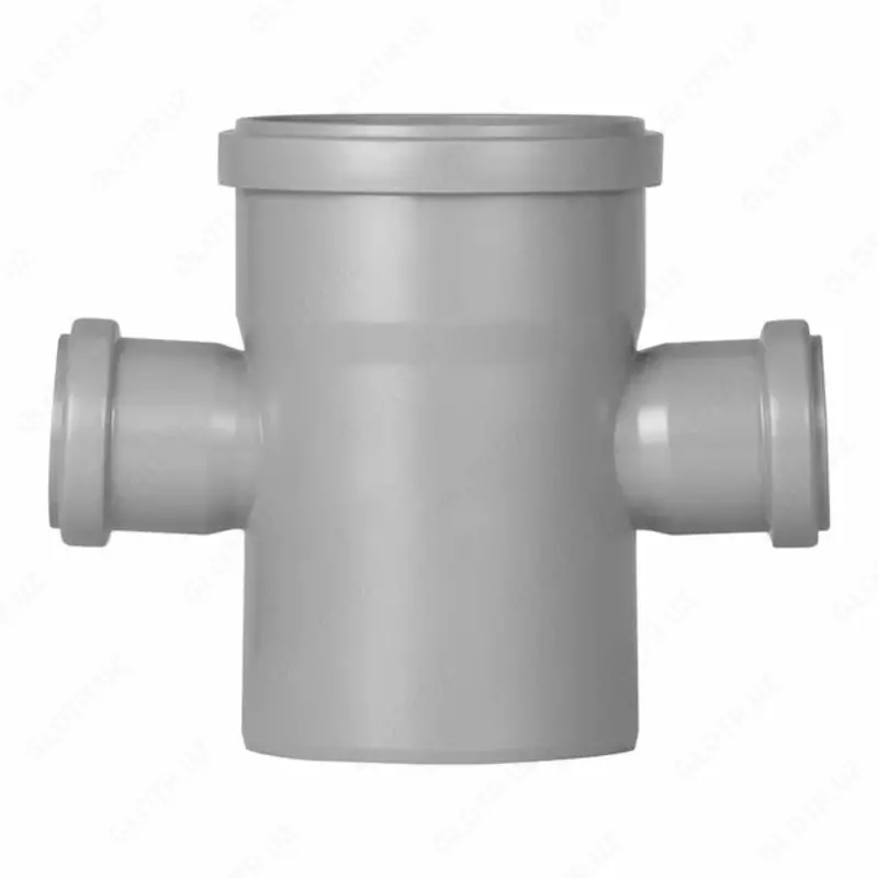 Крестовина ПП для внутренней канализации 87° OSTENDORF Ду 110х50х50 (Россия) Серая