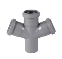 Крестовина ПП для внутренней канализации 67° OSTENDORF Ду 50х50х50 (Германия) Серая
