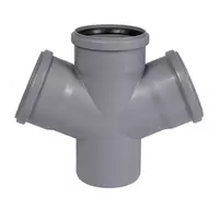 Крестовина ПП для внутренней канализации 67° OSTENDORF Ду 110х110х110 (Германия) Серая