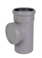 Ревизия ПП для внутренней канализации OSTENDORF Ду 110 (Россия) Серая