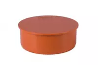 Заглушка ПВХ для наружной канализации OSTENDORF Ду 160 (Германия) Оранжевая