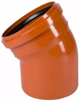  Отвод ПВХ для наружной канализации 30° OSTENDORF Ду 200 (Германия) Оранжевый - 