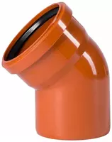  Отвод ПВХ для наружной канализации 45° OSTENDORF Ду 200 (Германия) Оранжевый - 