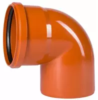  Отвод ПВХ для наружной канализации 87° OSTENDORF Ду 200 (Германия) Оранжевый - 