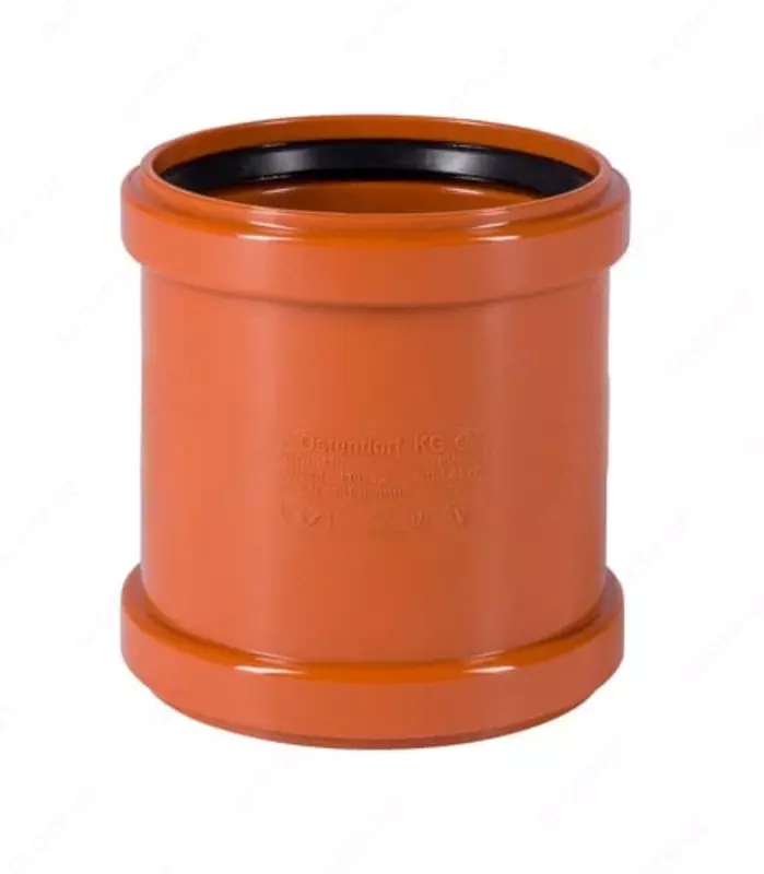 Ремонтная муфта ПВХ для наружной канализации OSTENDORF Ду 110 (Германия) Оранжевая